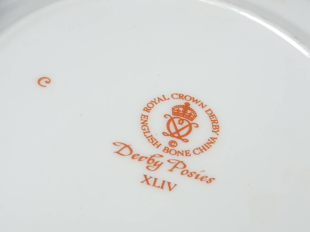  Британия производства ROYAL CROWN DERBY Royal Crown Dubey DERBY POSIESpoji- золотая краска популярный серии маленькая тарелка 2 листов комплект 80 годы 