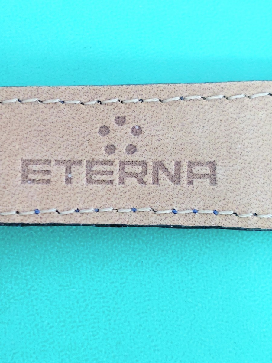 ETERNA エテルナ　純正クロコベルト　18mm 紺色_画像2