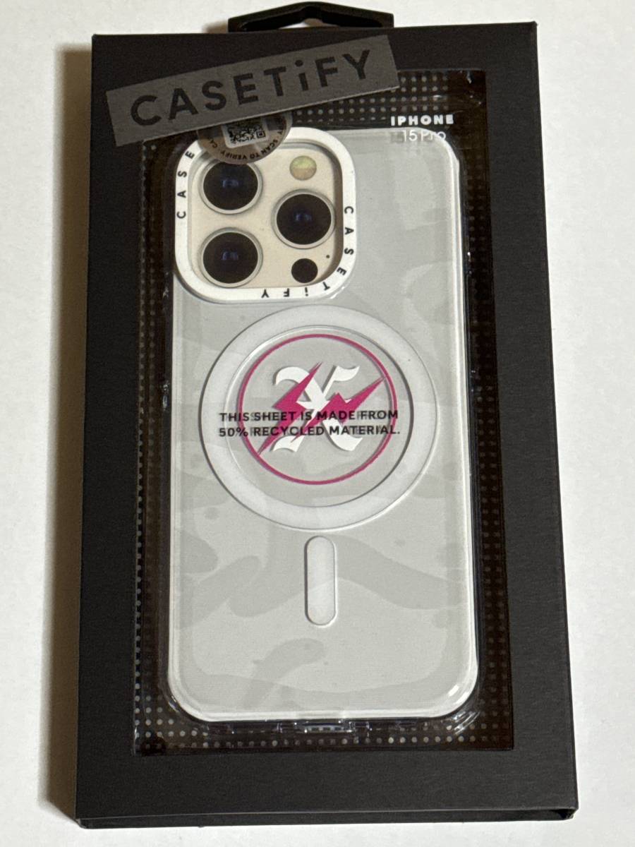 CASETiFY GOD SELECTION XXX fragment design iPhone15 PRO 10th Logo Pink Case 藤原ヒロシ フラグメント ケースティファイ コラボ_画像1