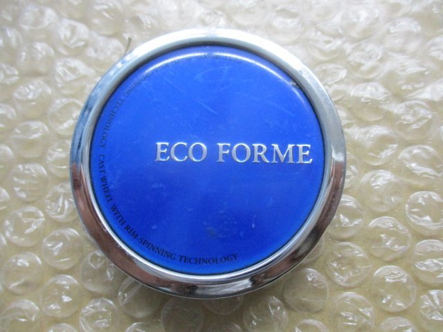 BS ブリヂストン ECO FORME エコ フォルム アルミホイール用 青 ブルー 中古センターキャップ 4個/4枚_画像3
