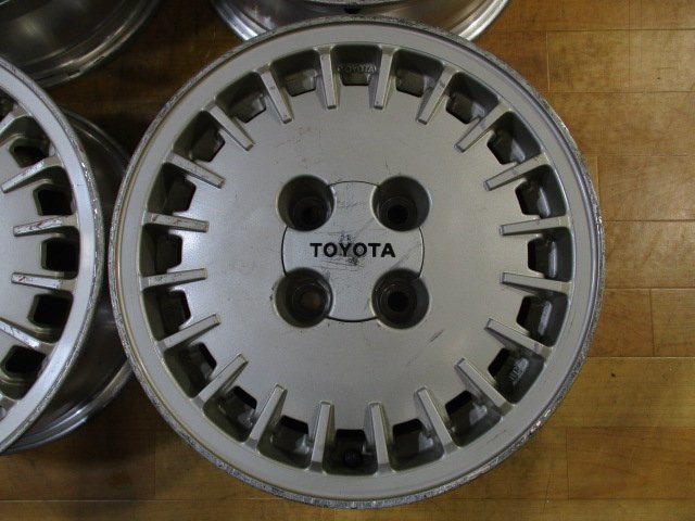  Toyota GX71 Mark Ⅱ previous term original aluminium wheel 4ps.@4H-114.3 15 -inch 6J+20 Chaser Cresta Soarer MZ10 MZ11 MZ12 GZ10 AE86 diversion 