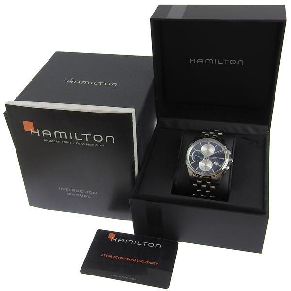 1円 gg HAMILTON ハミルトン ジャズマスター メンズ オートマ 腕時計 青文字盤 H325960_画像8