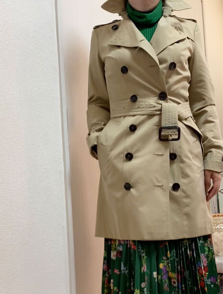 SALE！美品　BURBERRY バーバリー　 トレンチコート コート ベージュ　百貨店購入　カードあり　36 S〜X S