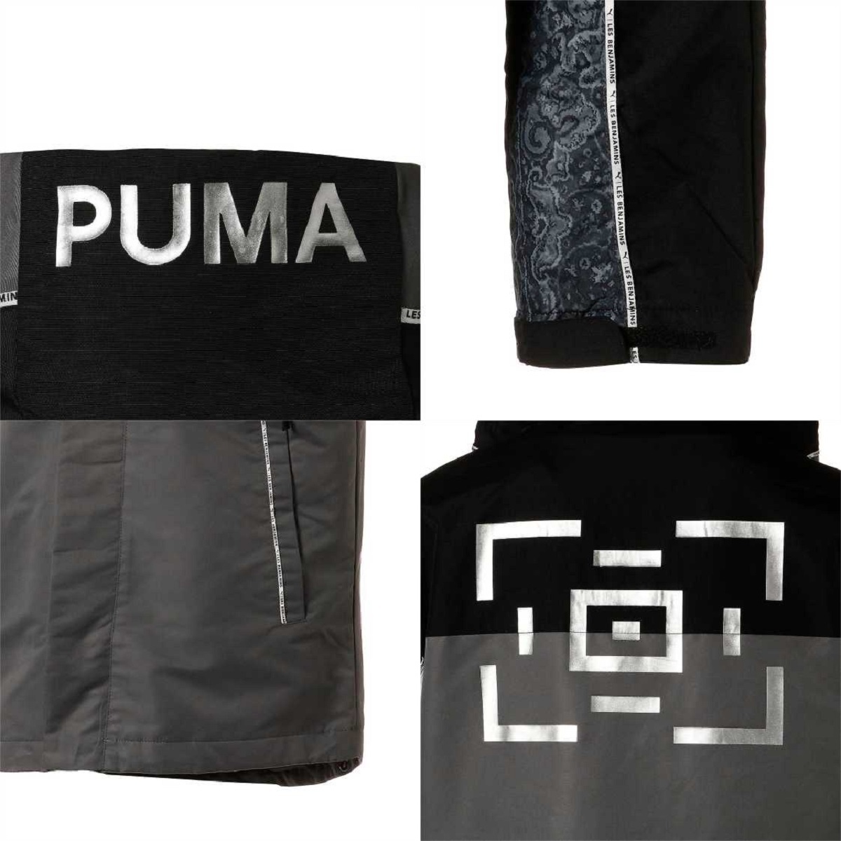 プーマ レスベンジャミン コラボ ストームジャケット USサイズXL 日本サイズ2XL相当 定価42900円 グレー LES BENJAMINS 耐風 耐水の画像10