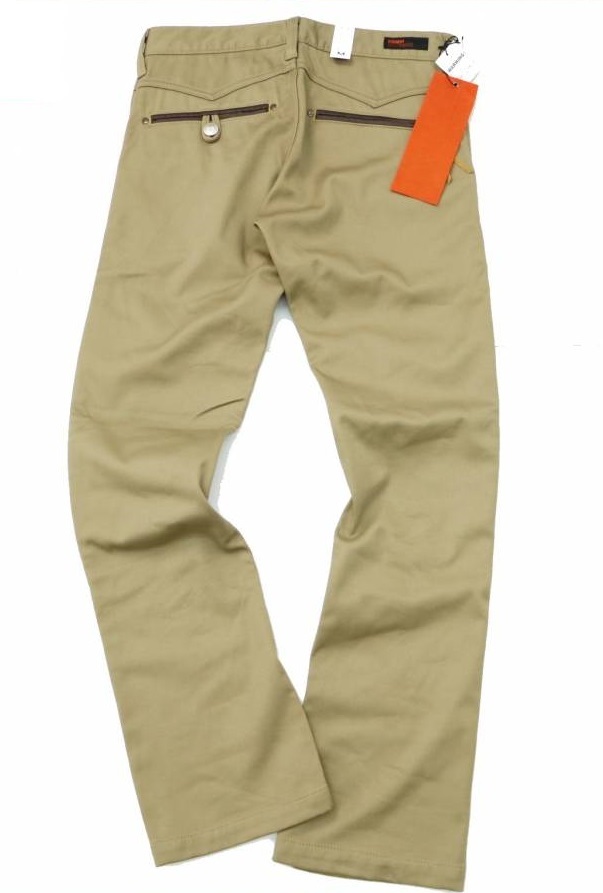 エドウィン XV KHAKI ワイルドファイア ストレッチ シューカット チノパンツ Mサイズ カーキ EDWIN WILD FIRE 保温性 あったかパンツ_画像3