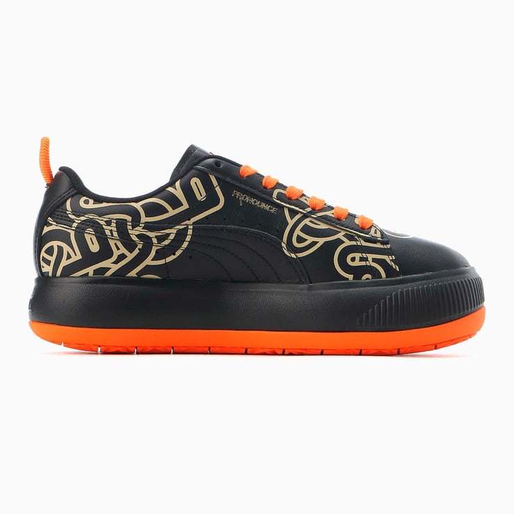  Puma Pro nauns сотрудничество замша mayu обычная цена 19800 иен 22.5cm черный / orange SUEDE MAYU PRONOUNCE толщина низ женский спортивные туфли 