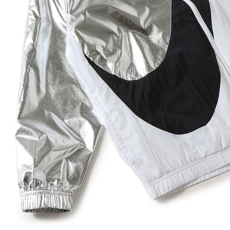  Nike женский большой sushuu-bn жакет XL размер обычная цена 12100 иен белый / серебряный / черный белый SWOOSH нейлон 