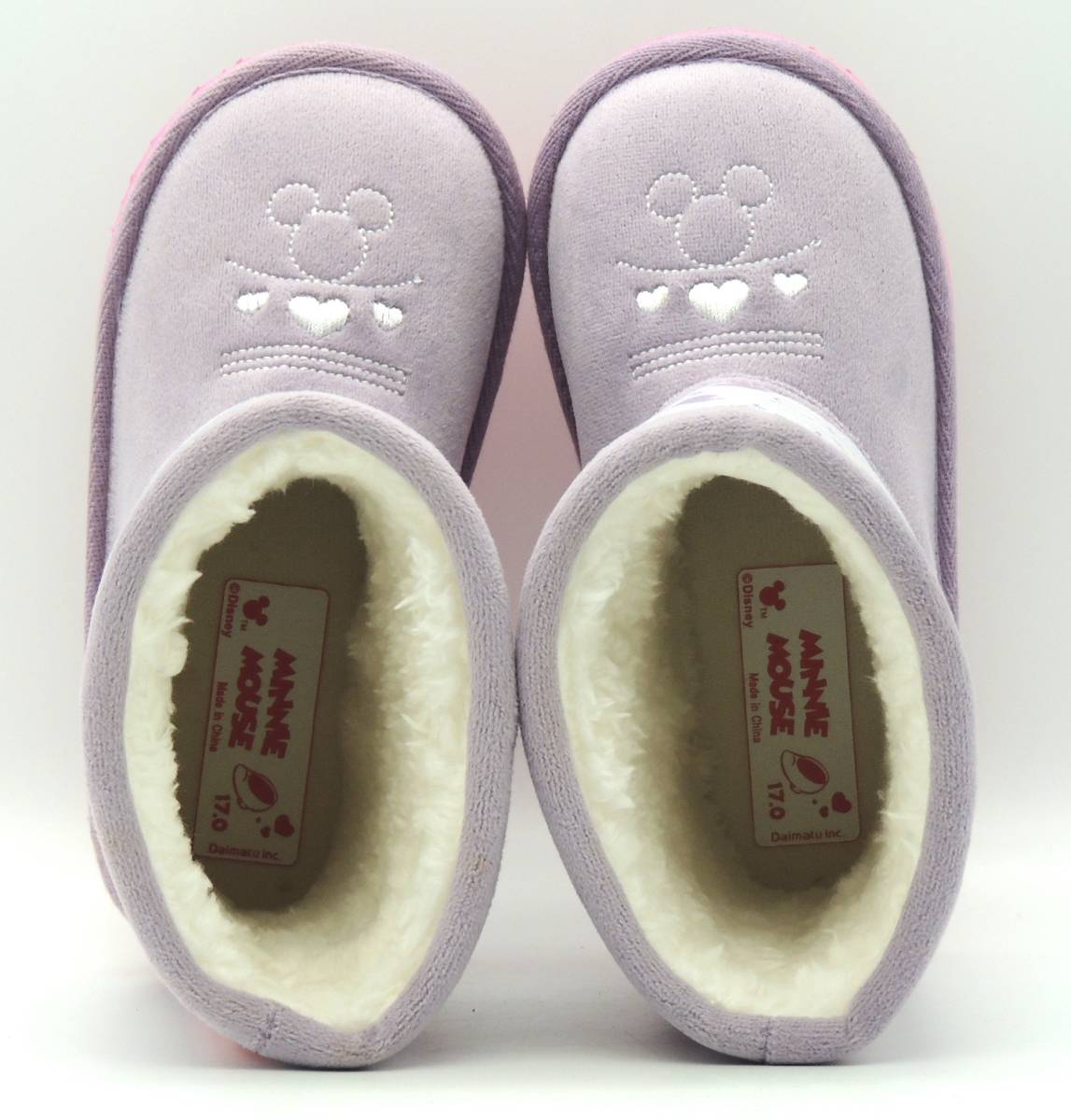 Disney Mickey Mouse мутон ботинки ребенок девочка Kids. . вода обработка Disney DS7230 лиловый 17.0cm