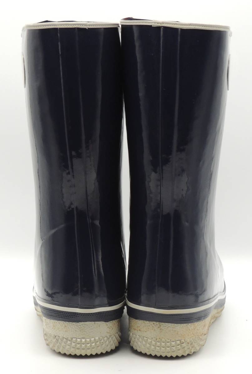  Sanyo rubber protection against cold . slide boa reverse side made in Japan lady's rain boots boots i veil 221 navy 25.0cm