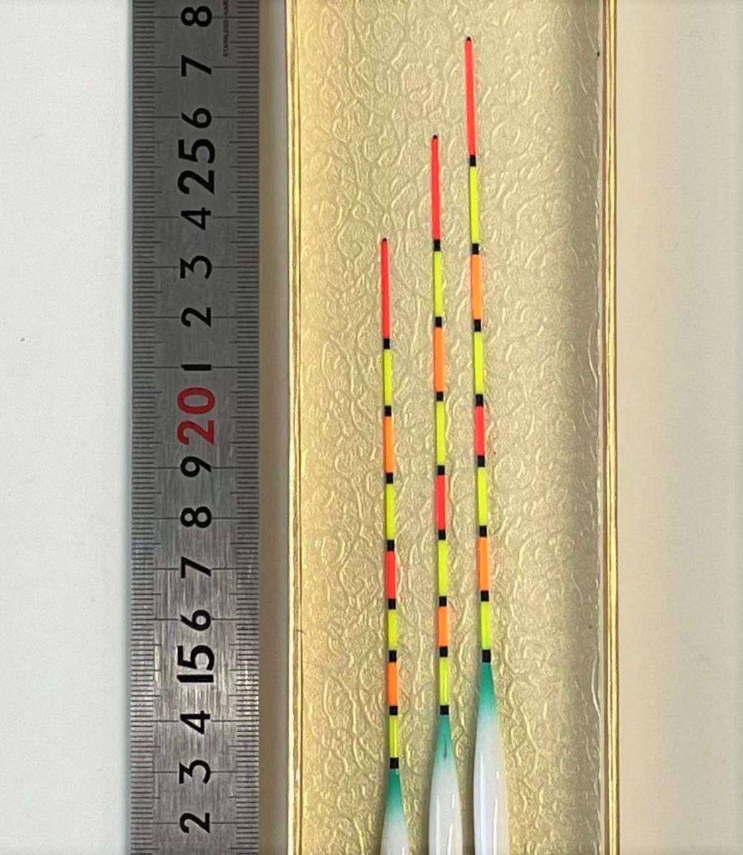  訳あり へら浮き パイプトップ 3本セット 全長23/25/27cm umi30wk_画像5