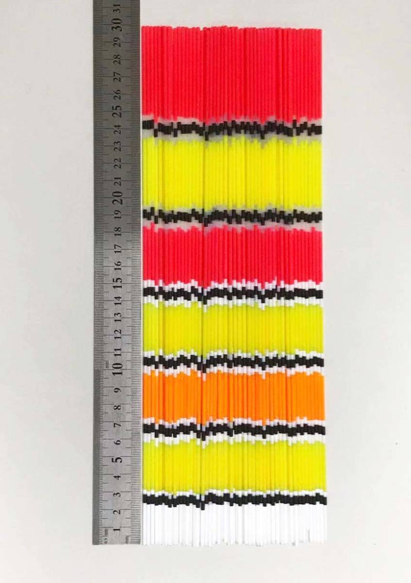 訳あり 色塗り パイプトップ 10本 全長30cm 直径2.0mm cotop2020mm300 ヘラブナ釣 へら浮き ウキ 自作用素材_画像1