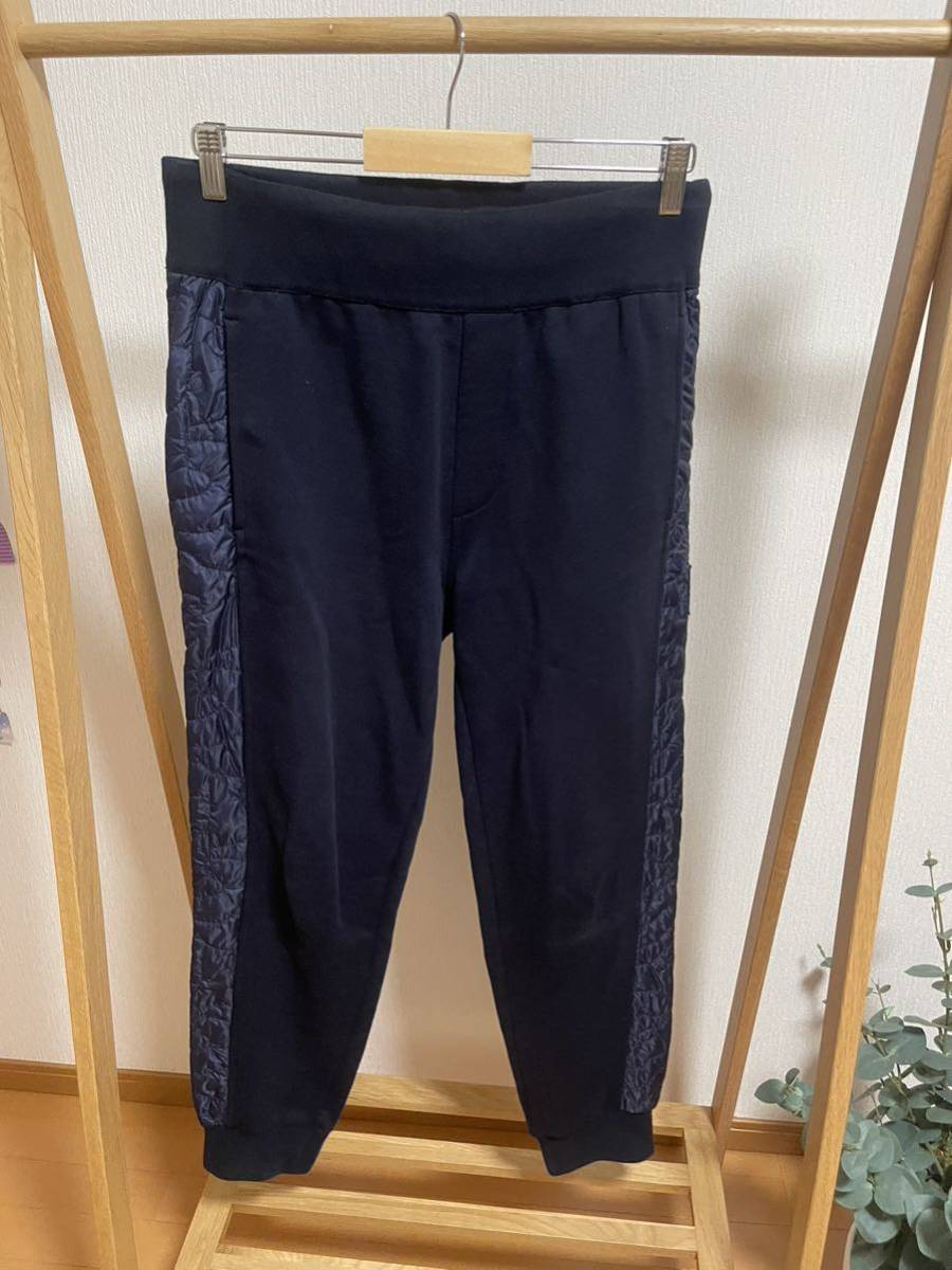 モンクレールガムブルー MONCLER GAMME BLEU キルティング切り替え ジョガーパンツ PANTALONE メンズ ネイビー サイズS スウェット