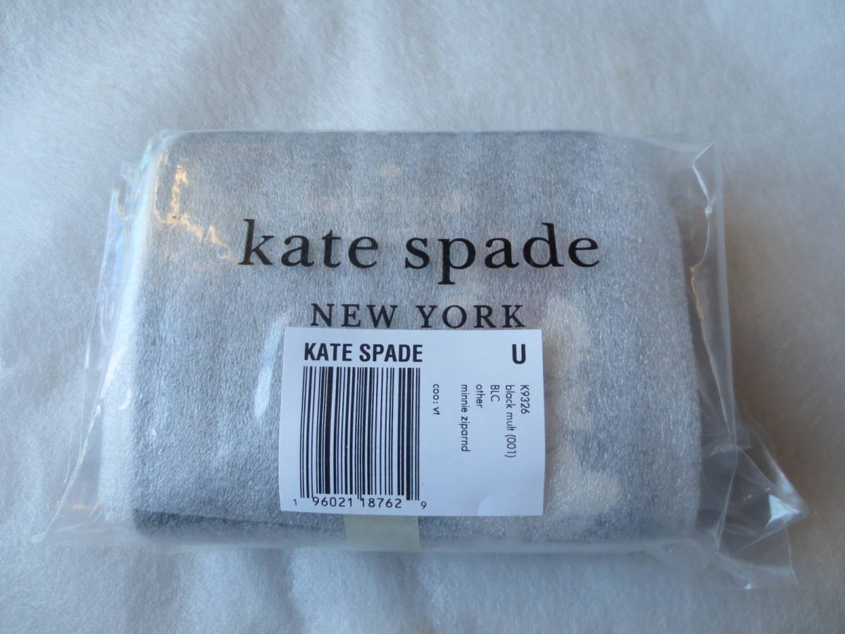 新品 Kate spade ケイトスペード DISNEY ディズニー ミニー K9326 2つ折り財布 ウォレット wallet ラウンドジップ ラウンドファスナー 黒_画像7