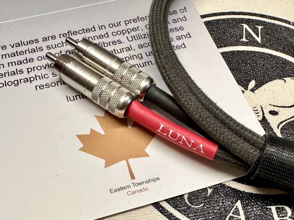 正規品)LUNA CABLES グリ GRIS RCAケーブル 0.5m ハイエンドメーカーケーブルの画像2