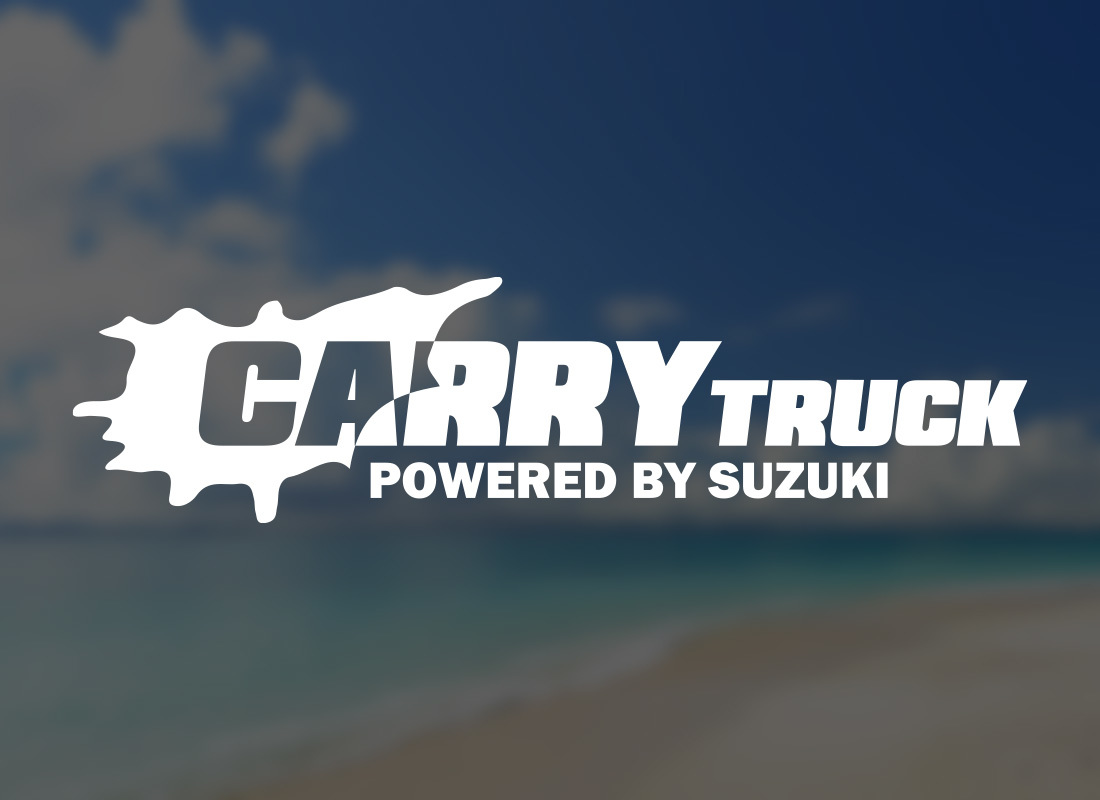 CARRY TRUCK POWERED BY SUZUKI カッティングステッカー 2枚セット 165mm×42mm 送料無料!! キャリー トラック_画像3
