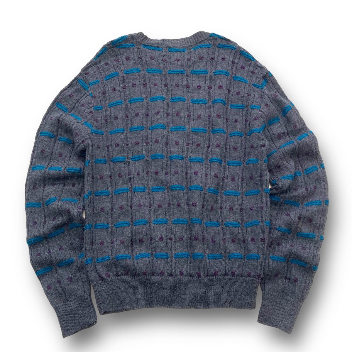 Jantzen】90s ジャンセン USA製 立体刺繍 ニットセーター 90年代 Jantzen】90s ジャンセン USA製 立体刺繍 ニットセーター 90年代