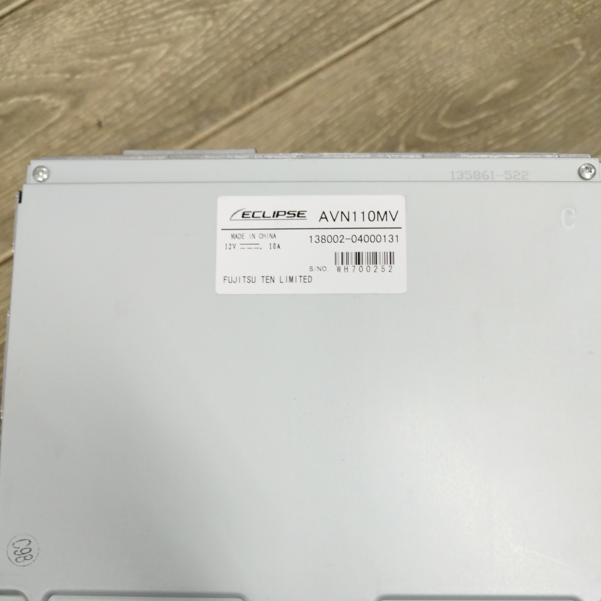 カーナビ ECLIPSE AVN110MV 中古 イクリプス 三菱 純正 ランサーエボリューションX スピーカー ツイーター付き_画像2