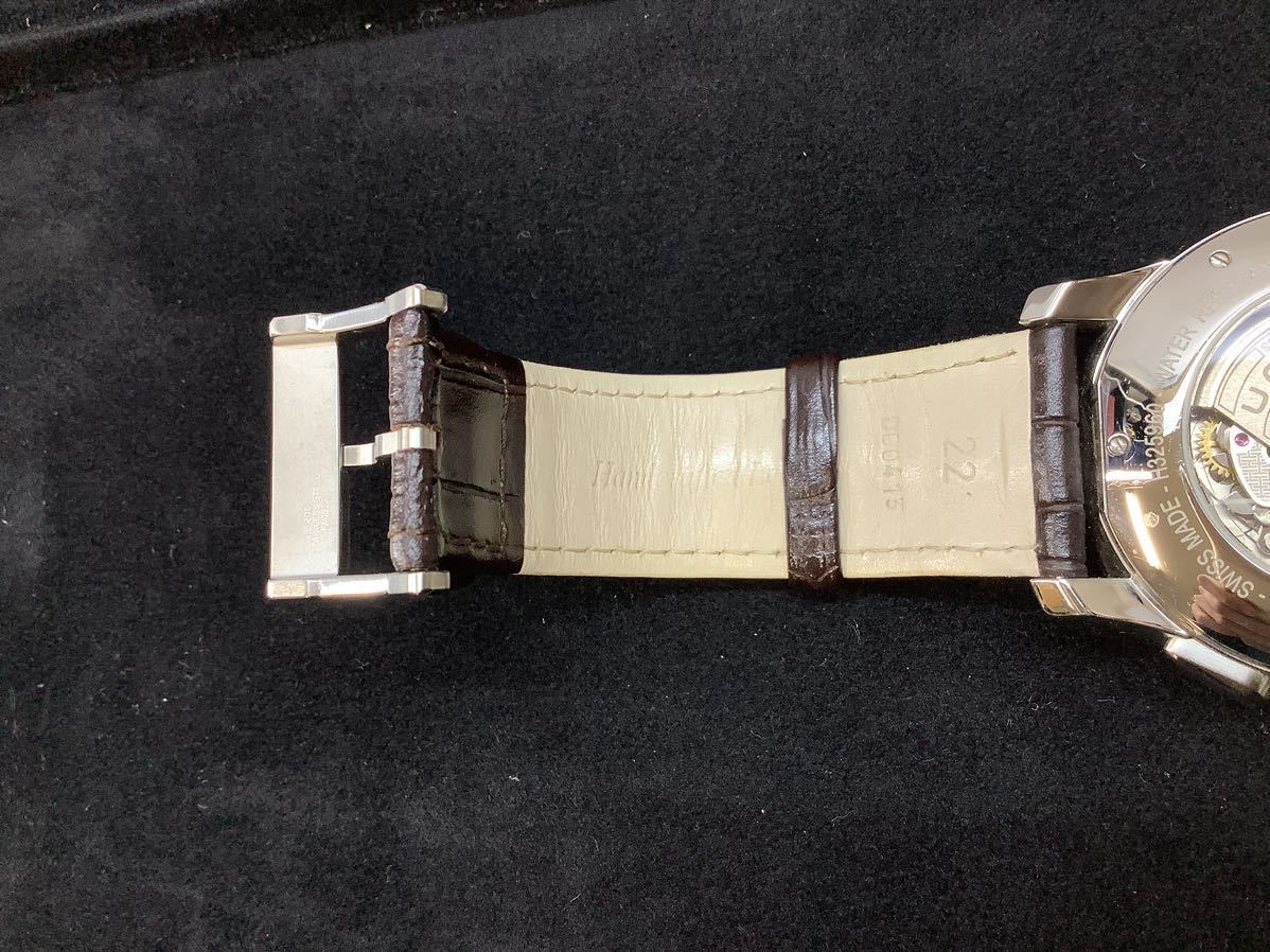 ハミルトン HAMILTON 腕時計 ジャズマスター H325960 メンズ クロノグラフ 自動巻き オートマ 裏スケ 動作品 ケース付 箱付_画像7