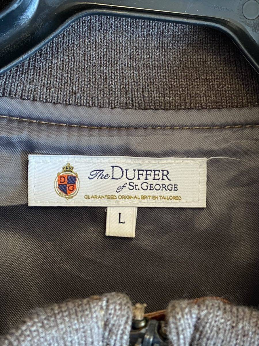 The DUFFER of St.GEORGE ザ ダファー オブ セントジョージ LEATHER JACKET 茶 羊革　送無料レザージャケット フライトジャケット _画像2