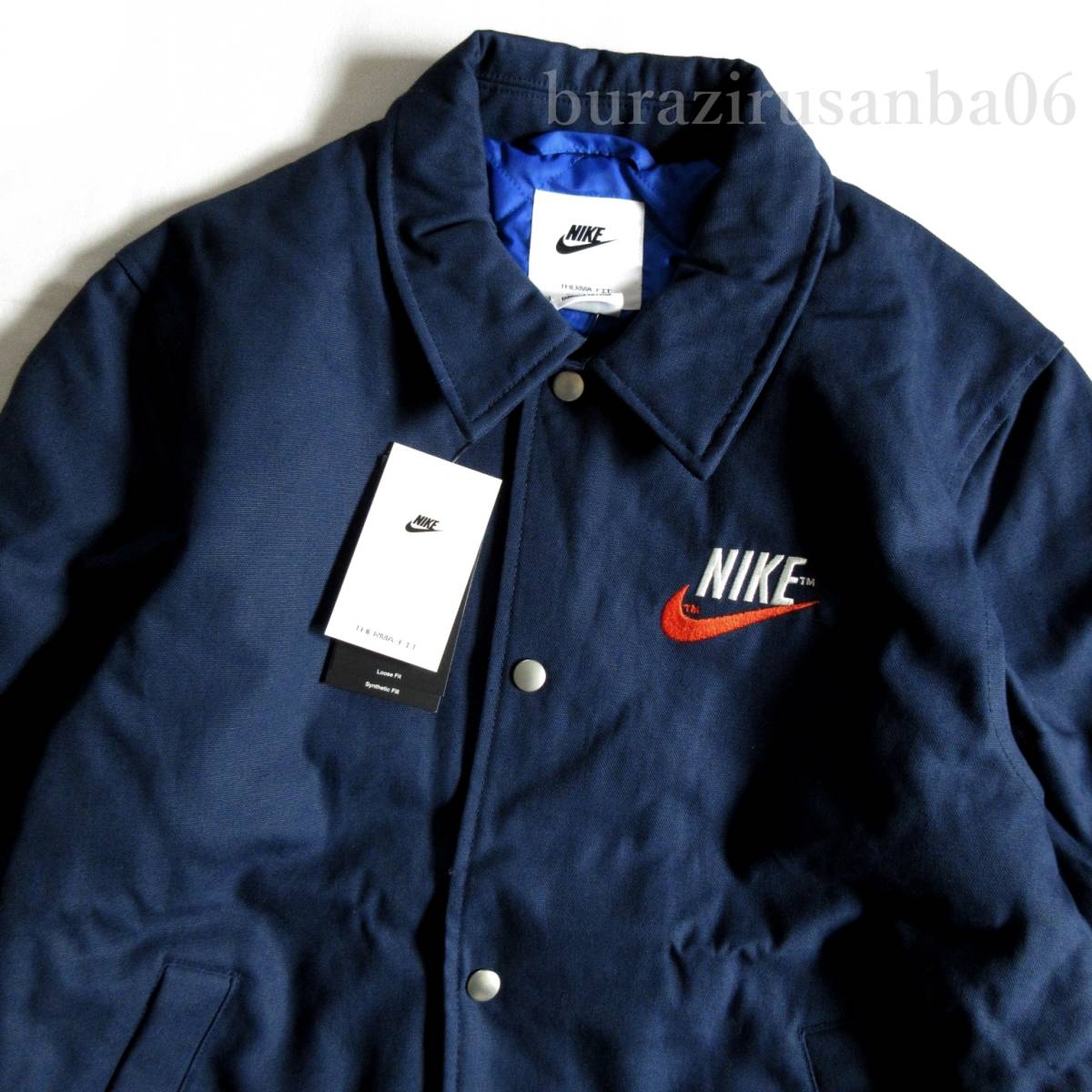 メンズ XL◆未使用 定価18,700円 NIKE NSW ナイキ トレンドコレクション 中綿入り コーチジャケット Therma-FIT断熱素材 WC 1 ジャケット_画像2