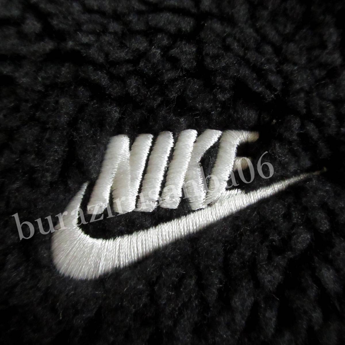 メンズ XL◆未使用 定価15,950円 NIKE ナイキ ハーフジップ ハイロフト フリース ジャケット アノラック ボアジャケット ルーズフィット 黒_画像4