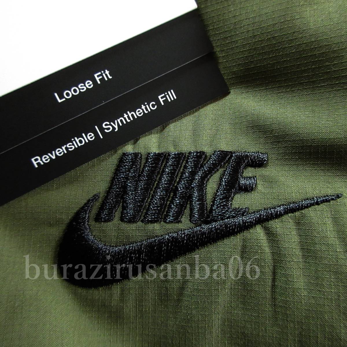 メンズ 2XL◆未使用 定価12,650円 NIKE ナイキ リバーシブル ボアフリース ベスト 高耐久リップストップ素材 ボアベスト ルーズフィット_画像10