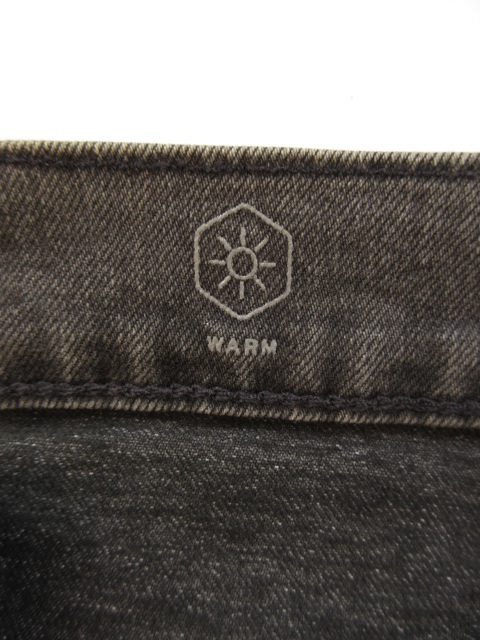 メンズ W33 未使用 定価11,000円 LEVI'Sリーバイス 502 WARM 軽量保温素材 ストレッチ デニムパンツ ジーンズ テーパード ブラックユーズド_画像5