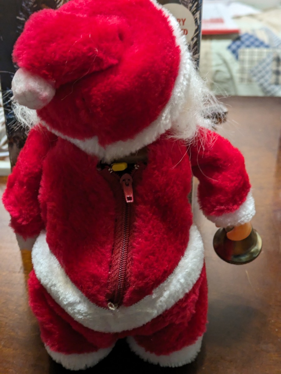 人形 レトロ ウォーキングサンタクロース サンタクロース クリスマス ぬいぐるみ サンタ 動作未確認 高さ約23cm_画像6