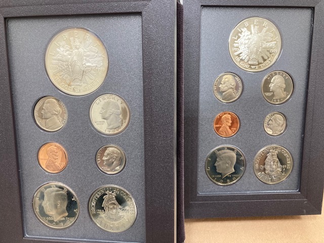 3706* UNITED STATES MINT 1989 PRESTIGE SET プレステージ プルーフ貨幣セット 計2点 おまとめ 米国造幣局 コレクション ケース 未使用品_画像4