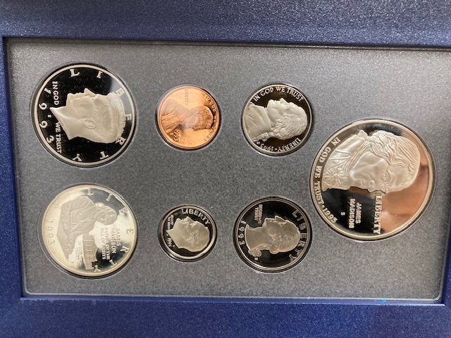 3708* UNITED STATES MINT 1993 PRESTIGE SET プレステージ プルーフ貨幣セット ビルオブライツ 米国造幣局 コレクション ケース 未使用品_画像4