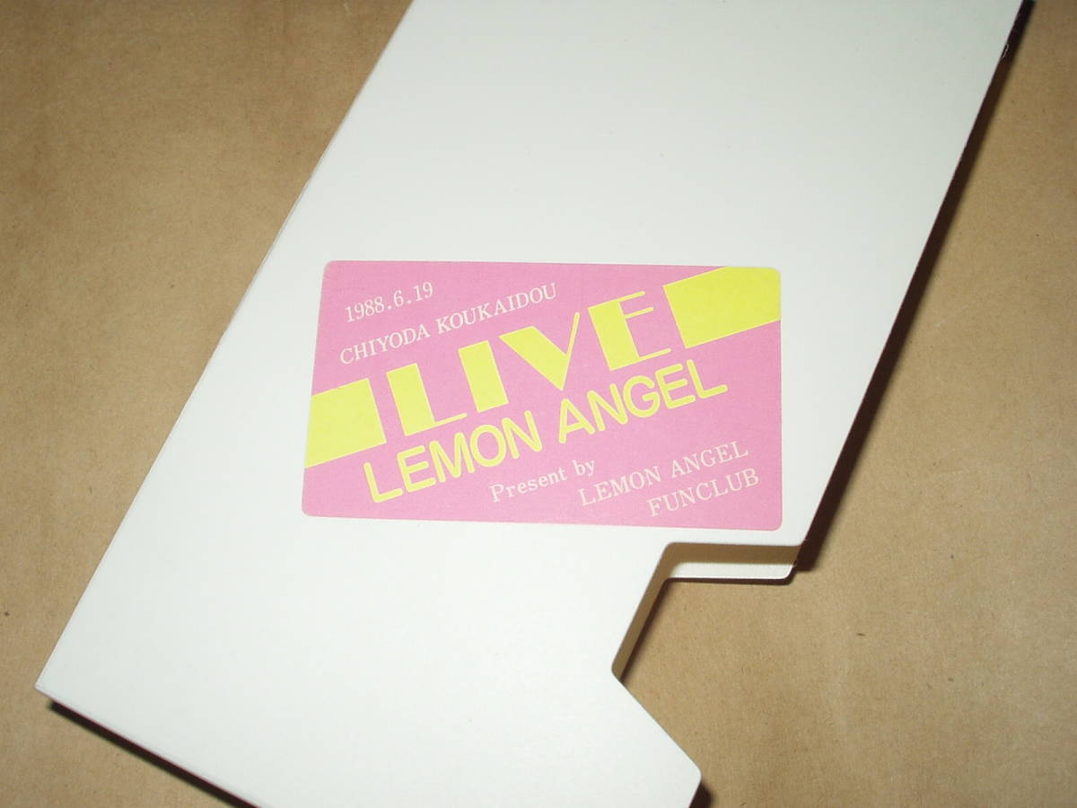 VHS video lemon Angel * fan Club not for sale ......!. fully! Lemon Angel 1988,6,19 Live Sakurai Tomo picture book beautiful . island ...
