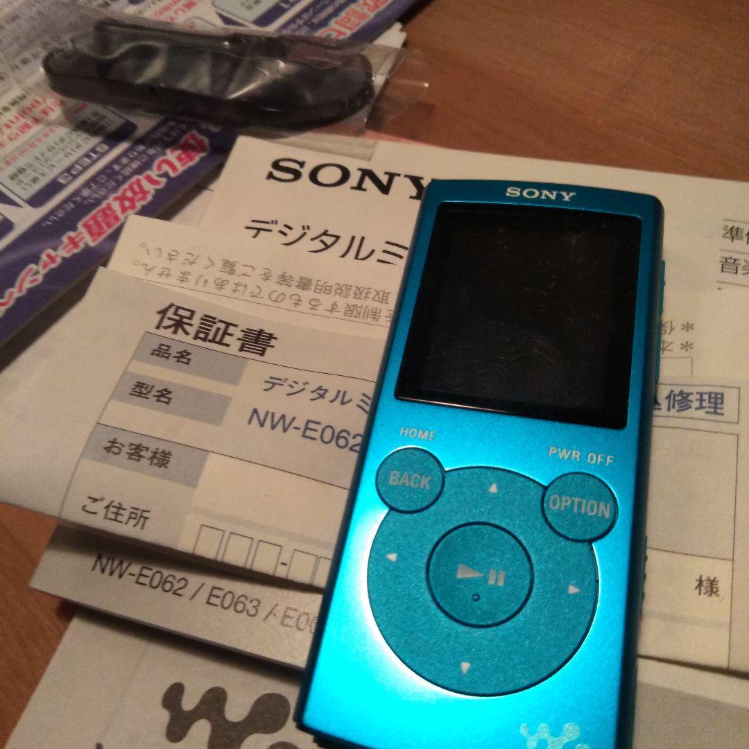 1日元～為使用品SONY 隨身聽E系列 2GB 藍色 NW-E062/L 原文:1円～　未使用品 SONY ウォークマン Eシリーズ 2GB ブルー NW-E062/L