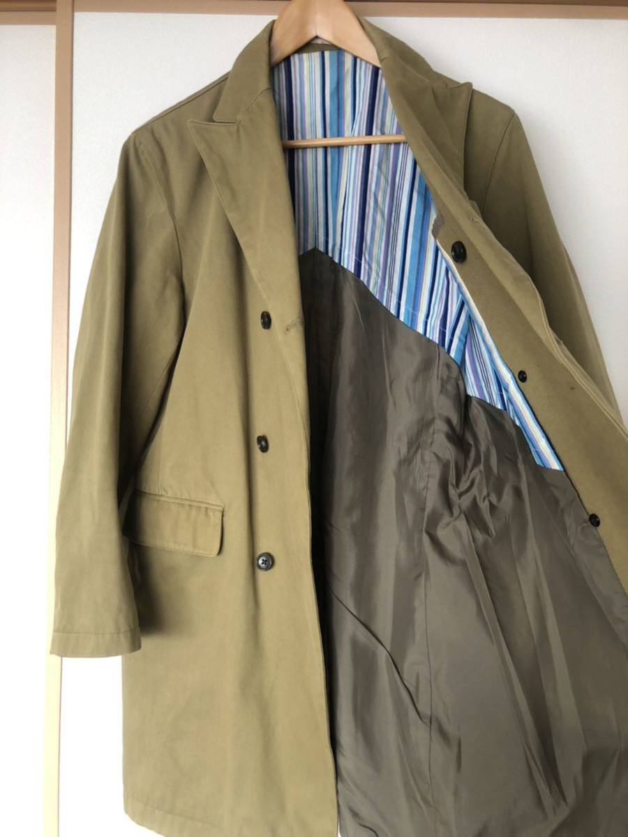 【中古】UNITED ARROWS　ユナイテッドアローズ　green label relaxing　GLR SFODERATO　コート　S　ベージュブラウン_画像4