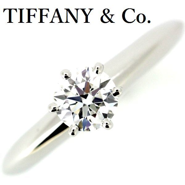  Tiffany sleigh tia0.59ct diamond ring G-VS1-3EX Pt950