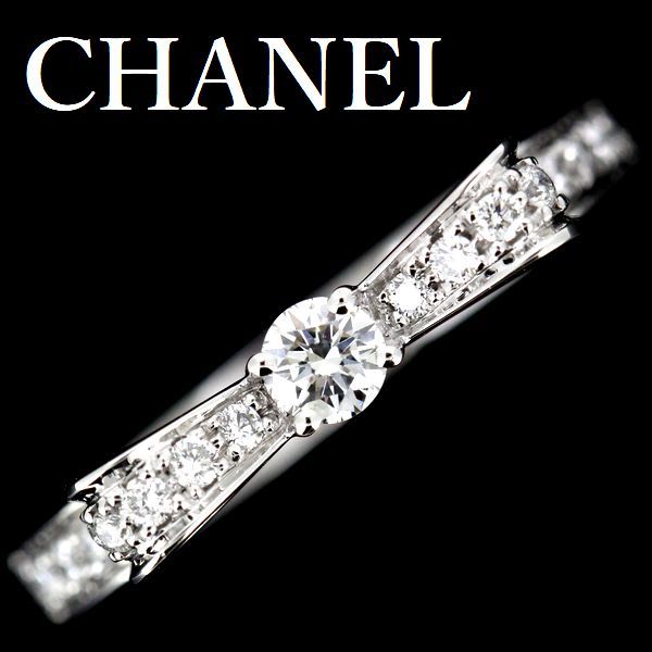  Chanel diamond ring ryu band u ribbon #50 certificate 