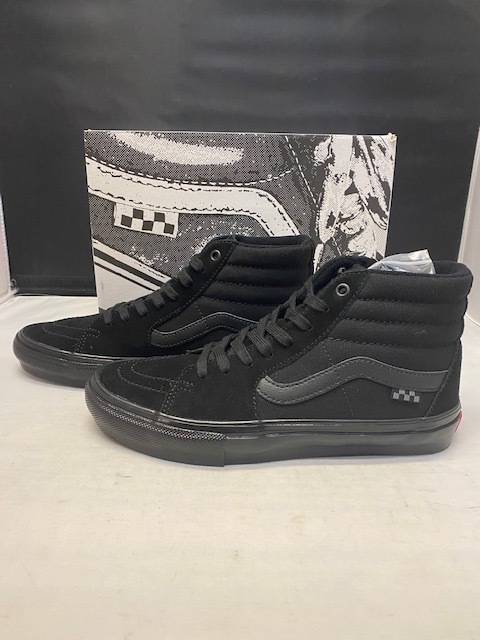 【新品】VANS SKATE SK8-HI BLACK/BLACK US9.0 27.0cm バンズ スケート スケート ハイ ブラック/ブラック PRO プロ ハイカット _画像2