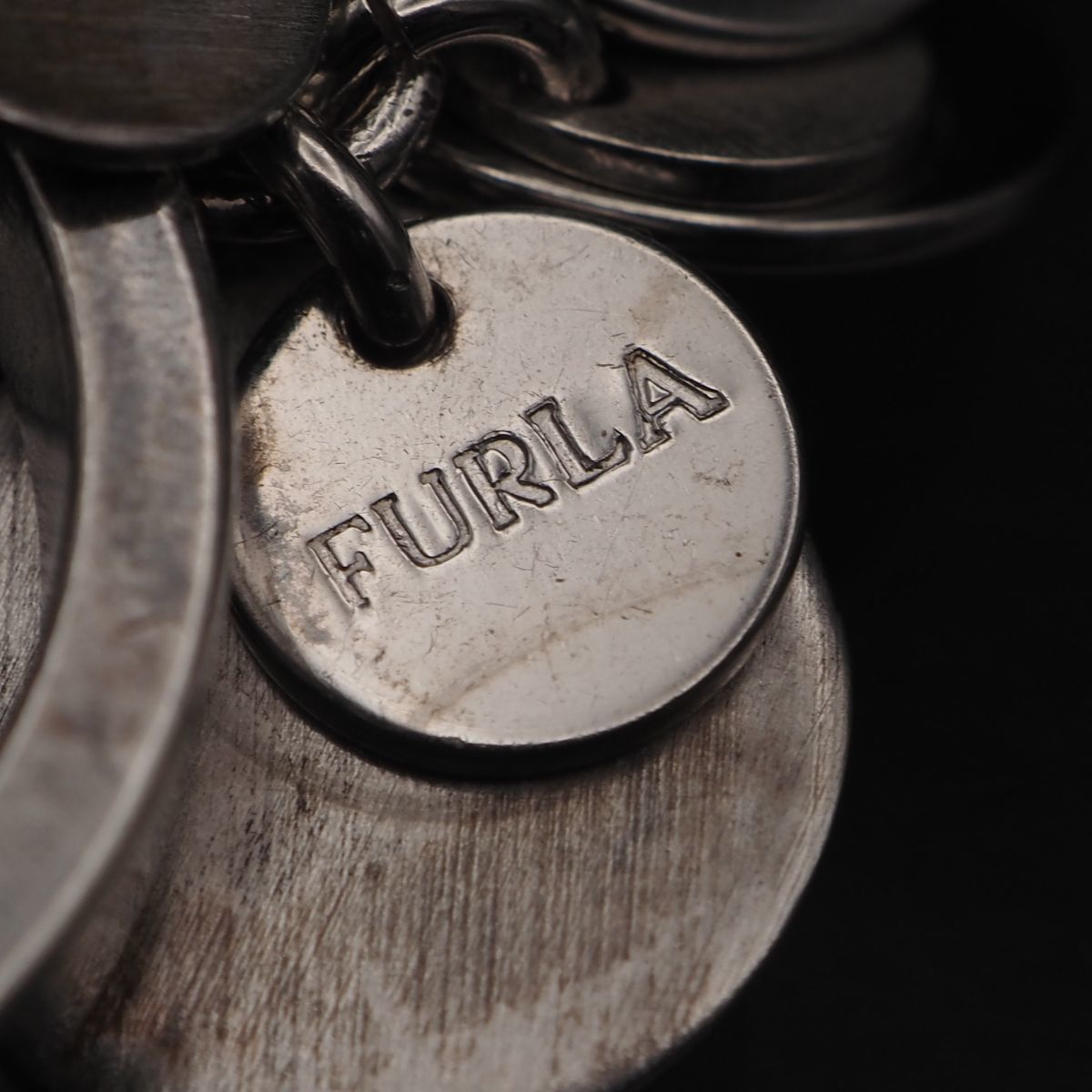 H947 FURLA フルラ 925 ITALY刻印 リング フリンジ デザイン シルバー 指輪 11号_画像7