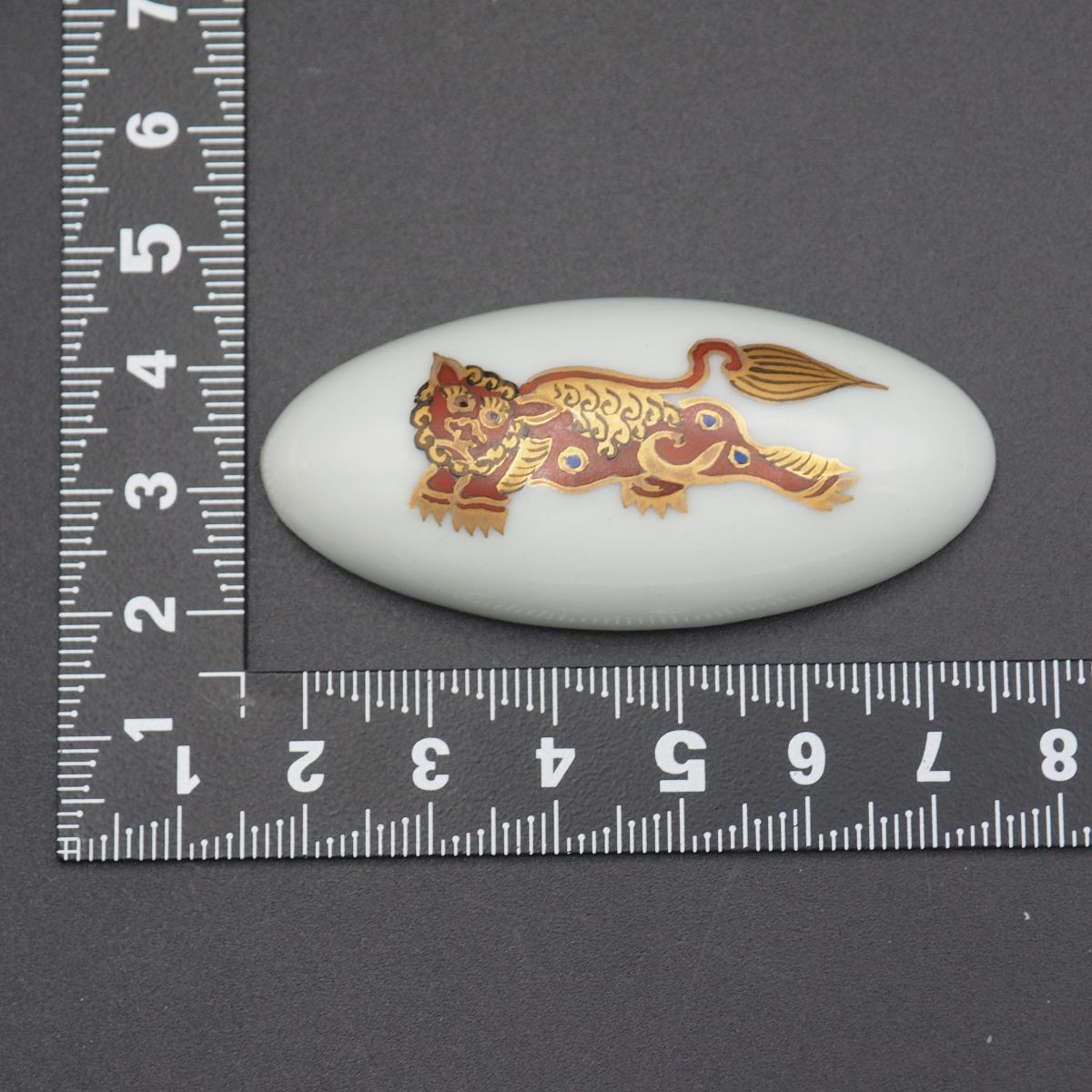 J591 陶器 帯留め 金彩蒔絵 獅子 和装小物|Yahoo!フリマ(旧 J591 陶器 帯留め 金彩蒔絵 獅子 和装小物|Yahoo!フリマ(旧
