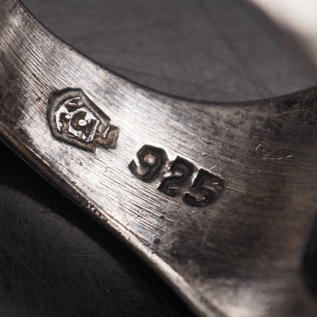 G719 タイガーアイ 925刻印 リング 大ぶり デザイン シルバー 指輪 ヴィンテージ 22号_画像6