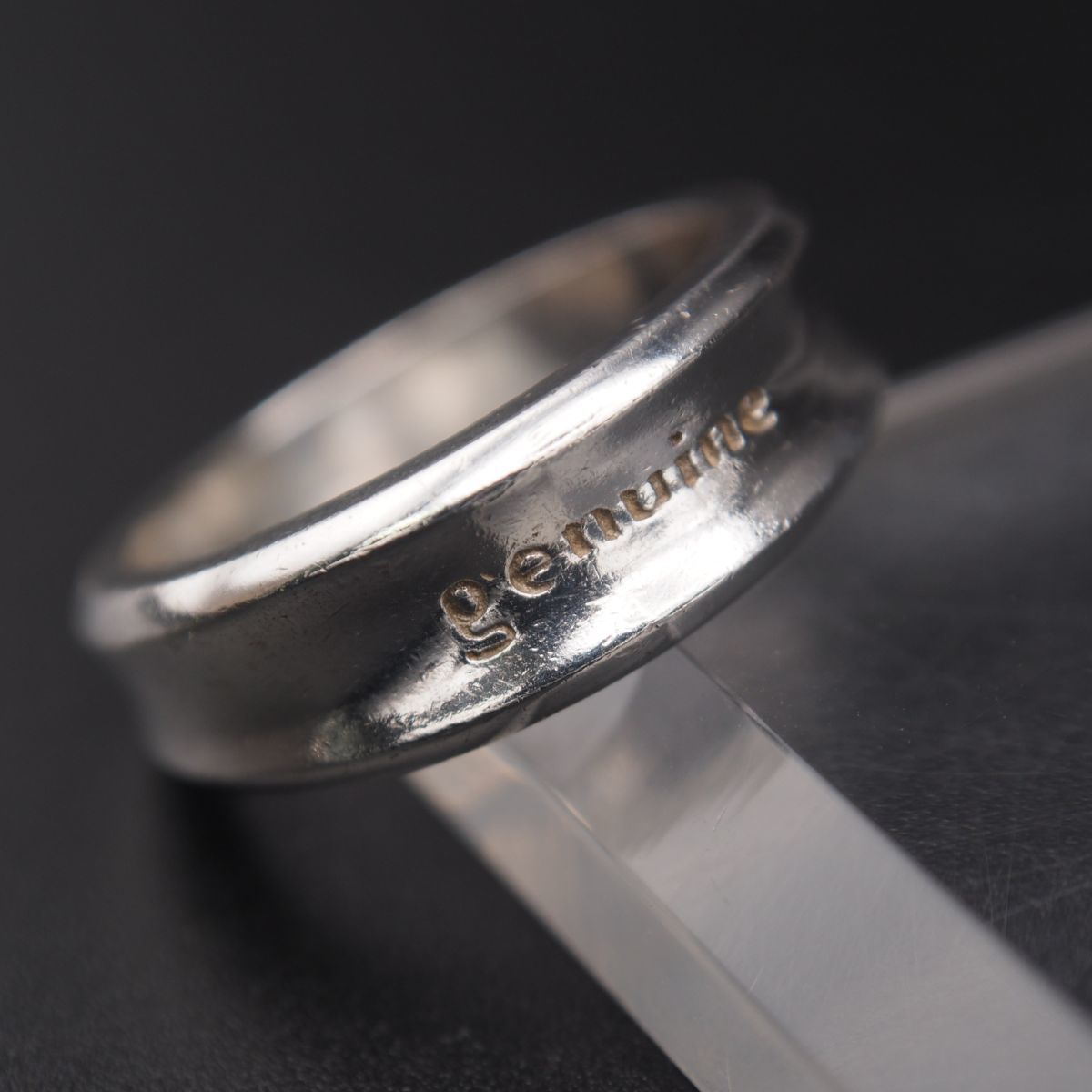 K028 ヴィンテージ UC SILVER 1000刻印 リング genuine ロゴ K028 ヴィンテージ UC SILVER 1000刻印 リング genuine ロゴ