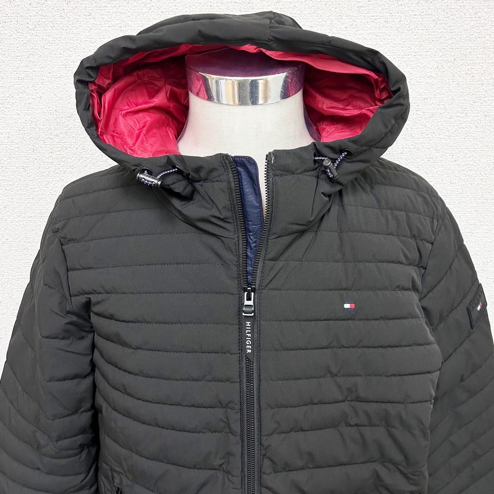 新品 TOMMY HILFIGER トミーヒルフィガー 中綿ライトダウンジャケット 151AP619 ブラック Sサイズ_画像2