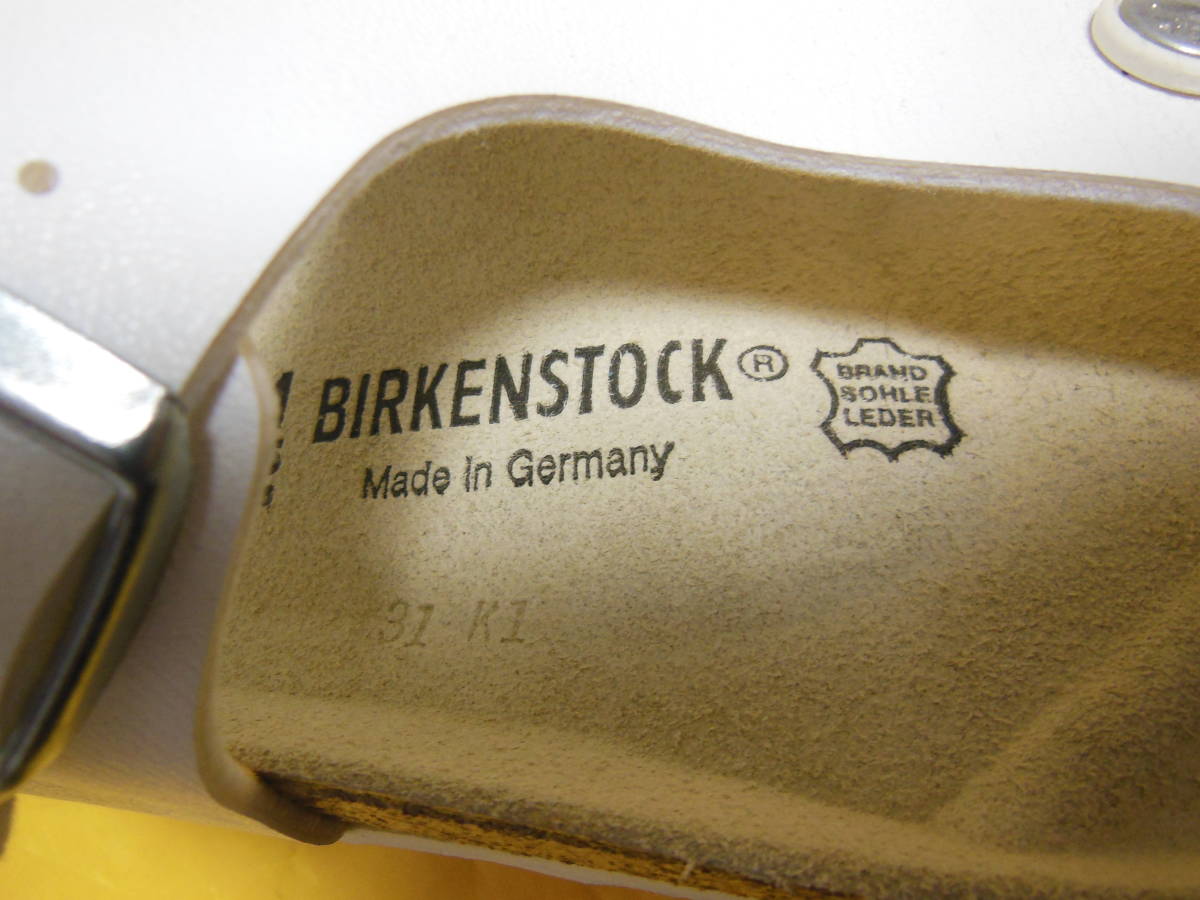 未使用品　ドイツ製　BIRKENSTOCK ビルケンシュトック　サンダル　サイズ41JPN　26.5cm ホワイト 送料無料　_画像8