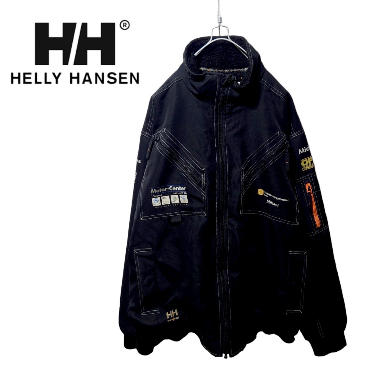 【HELLY HANSEN】企業ロゴ レーシングジャケット A-1496