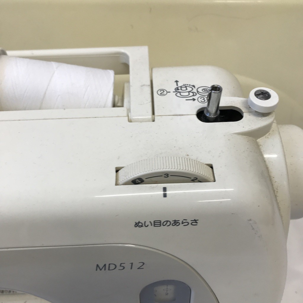 ジャノメ JANOME MD512 家庭用 ミシン ボビンケース不要 動作確認済 関Y1121-27_画像6