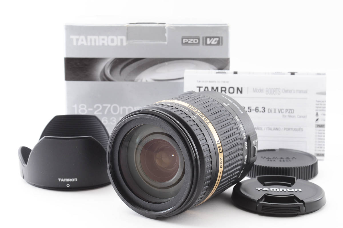 ★動作OK 極美品★Tamron 18-270mm F/3.5-6.3 Di II VC PZD Sony Aマウント用 B008　フード・元箱付　タムロン　ソニー #0082_画像1