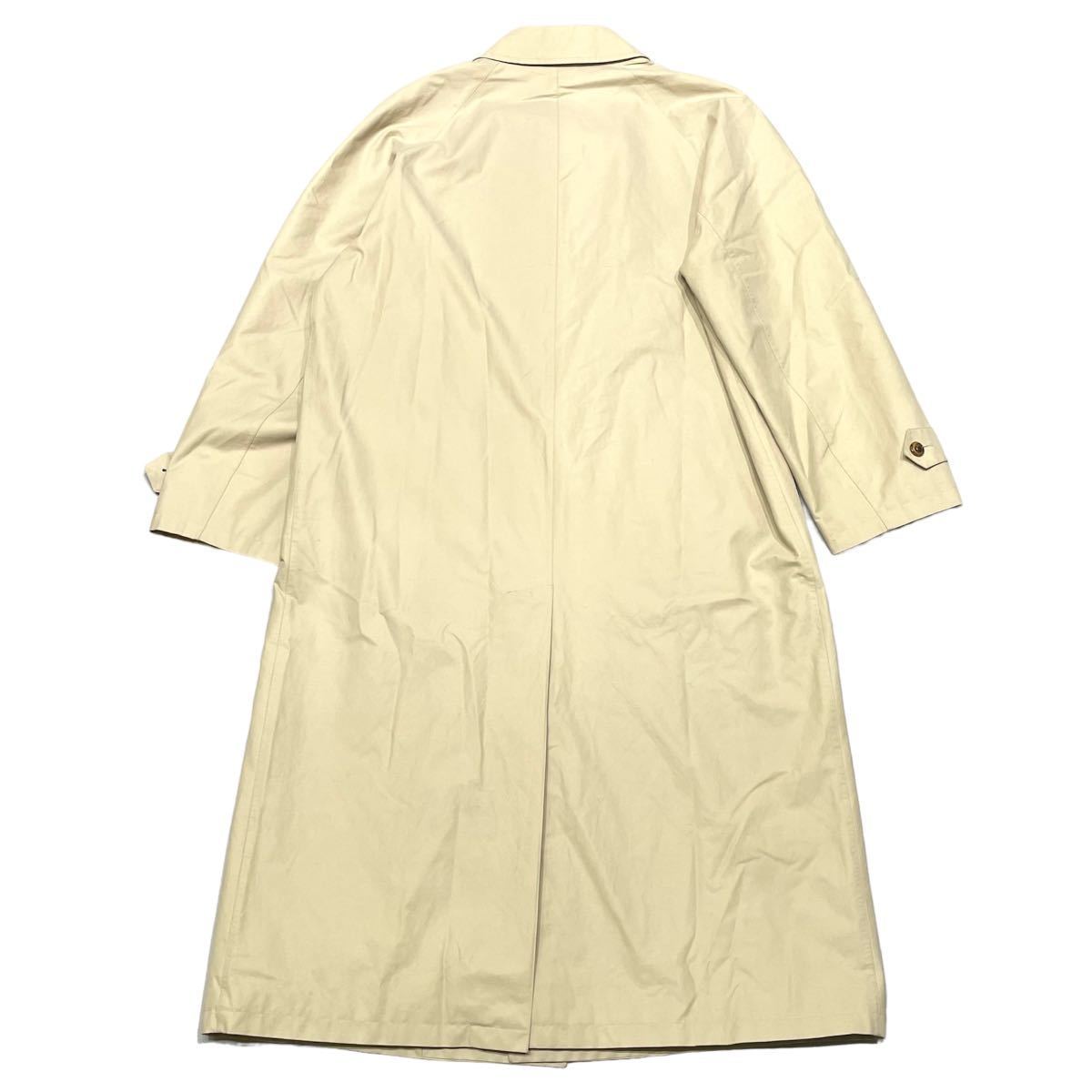 国内正規品 Loro Piana RAINMATE ロロピアーナ レインメイト ステンカラーコート ロング coat 裏地チェック 48 ベージュ メンズ_画像3