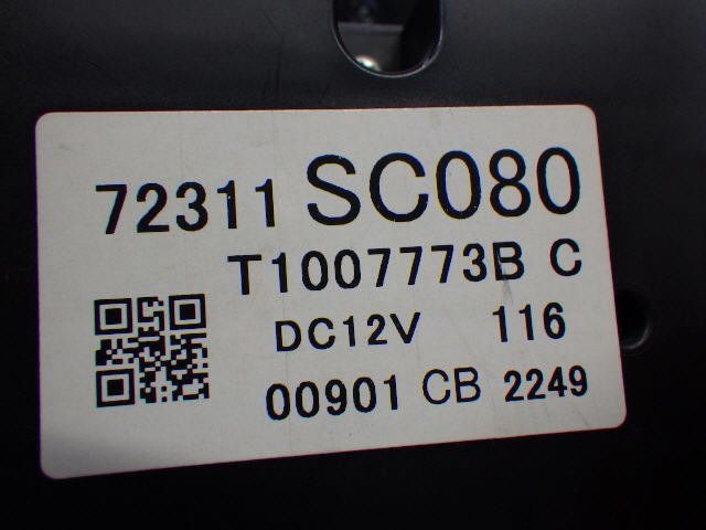 ★ 即決あり H22年 インプレッサ DBA-GH7 エアコン スイッチ パネル 72311SC080 [ZNo:04022649]_画像3