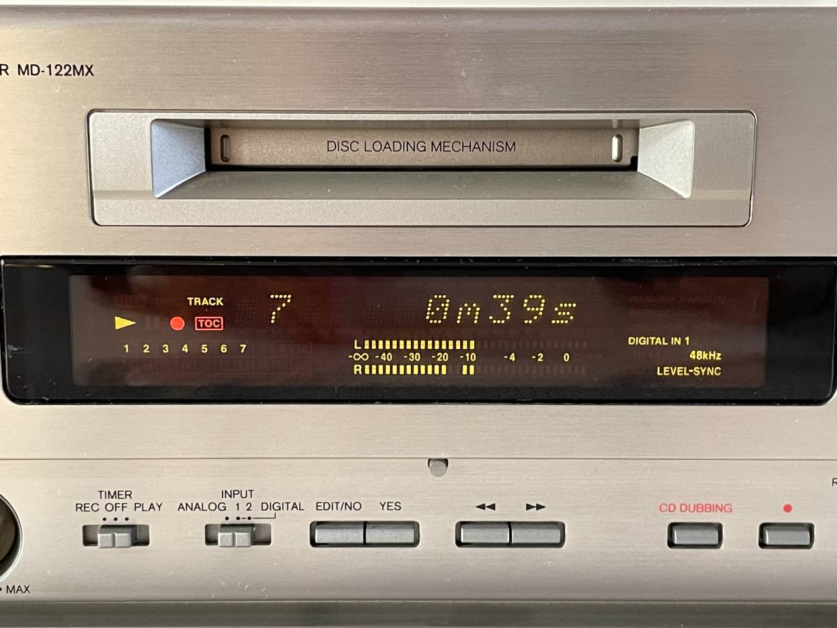 ONKYO オンキョー　MD-122MX MDレコーダー　中古動作確認済_画像9