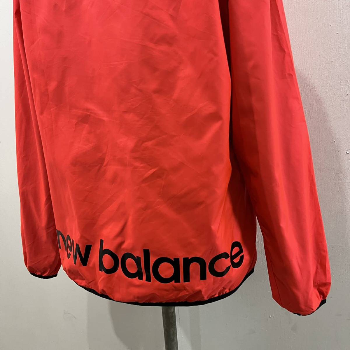 New Balance ジップアップジャケット ウィンドブレーカー フード プリント 裏地メッシュ ニューバランス【レターパックプラス郵送可】D_画像7
