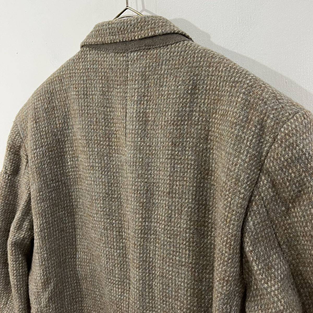 VINTAGE Harris Tweed USA製 アメリカ製 テーラードジャケット klopfensteins ウールジャケット ハリスツイード【送料一律/同梱可能】E_画像5